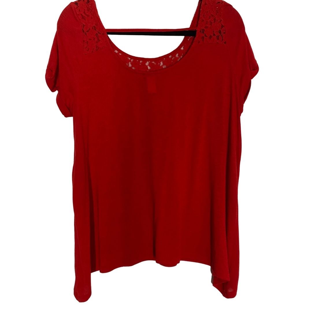 Torrid Brand Size 00 Red Lace Knit